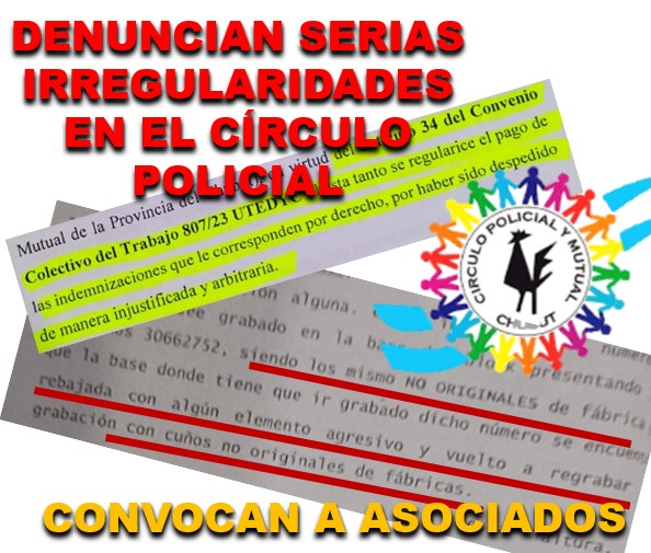 Revuelo en el Círculo Policial: Convocan a asociados en defensa de la entidad.