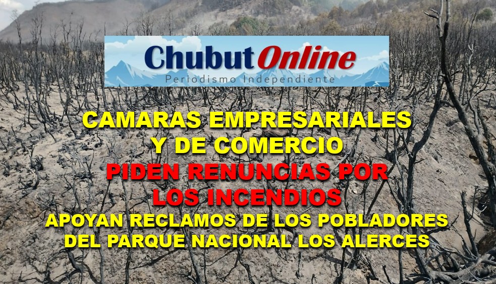 CAMOCH, FECH y Cámaras de Comercio piden renuncias por incendios en Parques Nacionales