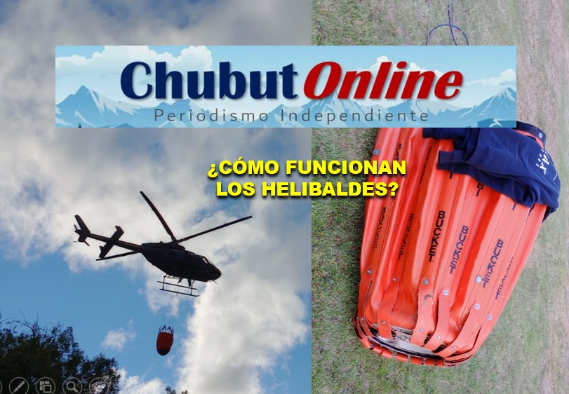 Te mostramos cómo funcionan los helibaldes de los helicópteros que combaten incendios.