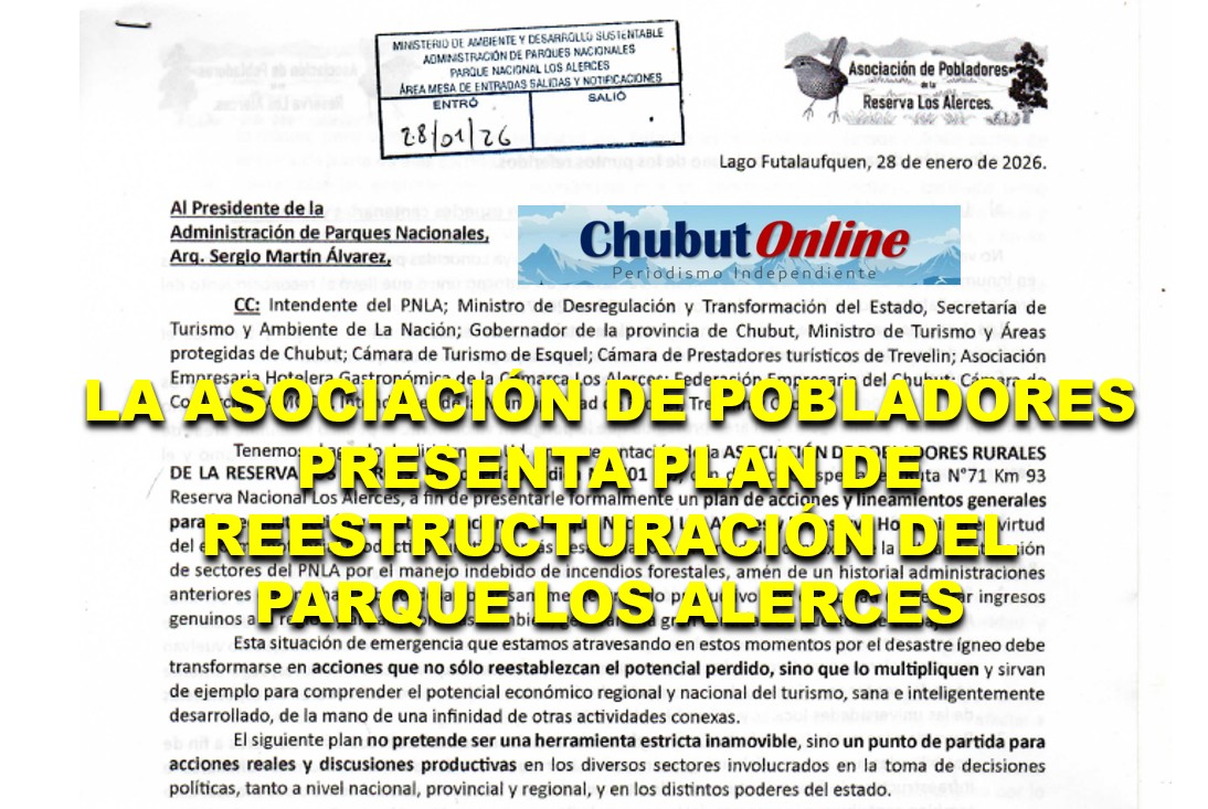 Incendio en Los Alerces: pobladores presentan plan integral para reconstruir sectores afectados