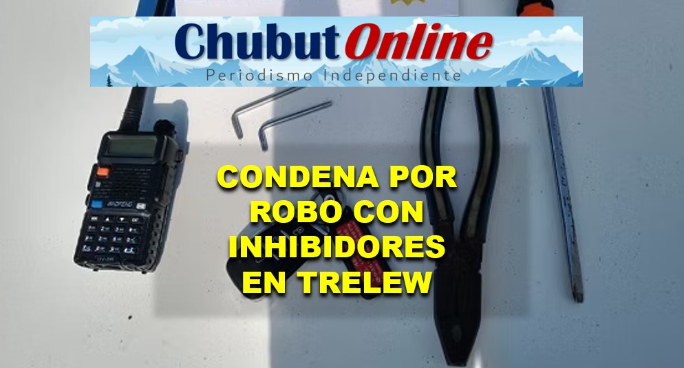 Condenada por usar inhibidores para robar dentro de un auto en Trelew