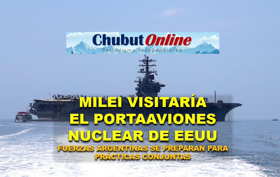 Milei viajaría al portaaviones nuclear USS Nimitz en un gesto a EEUU