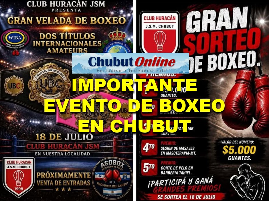 Chubut vibra con boxeo internacional: dos títulos en juego en José de San Martín