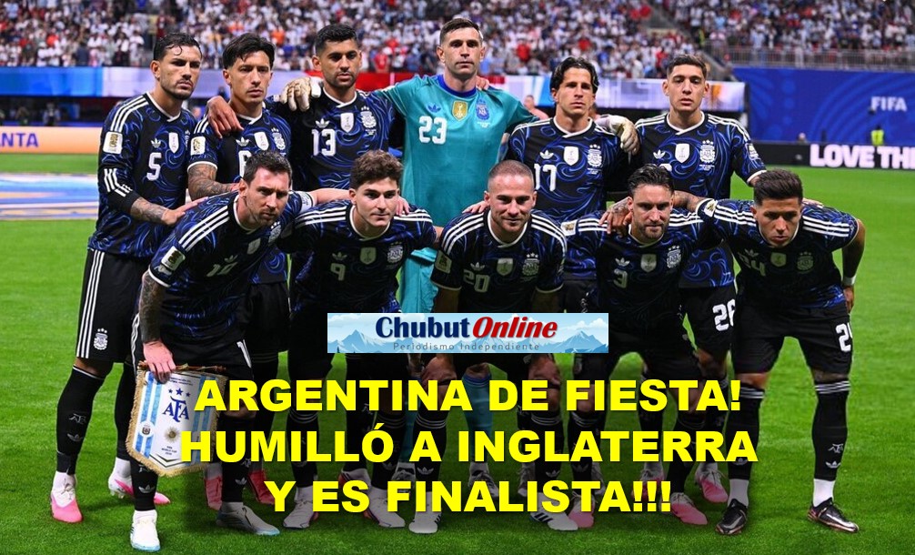 Argentina humilló en la cancha a Inglaterra y es finalista. Un 2 – 1 infartante. Festejos en las calles.