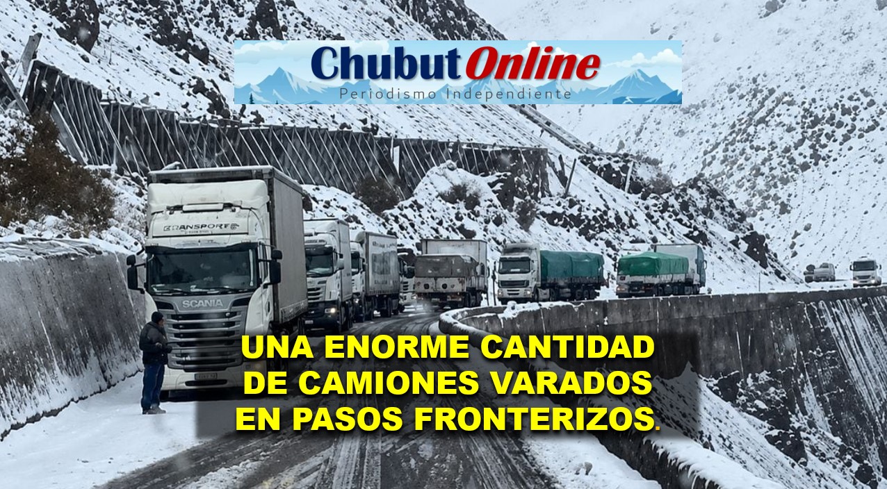 Cientos de camiones varados en la Patagonia por las nevadas
