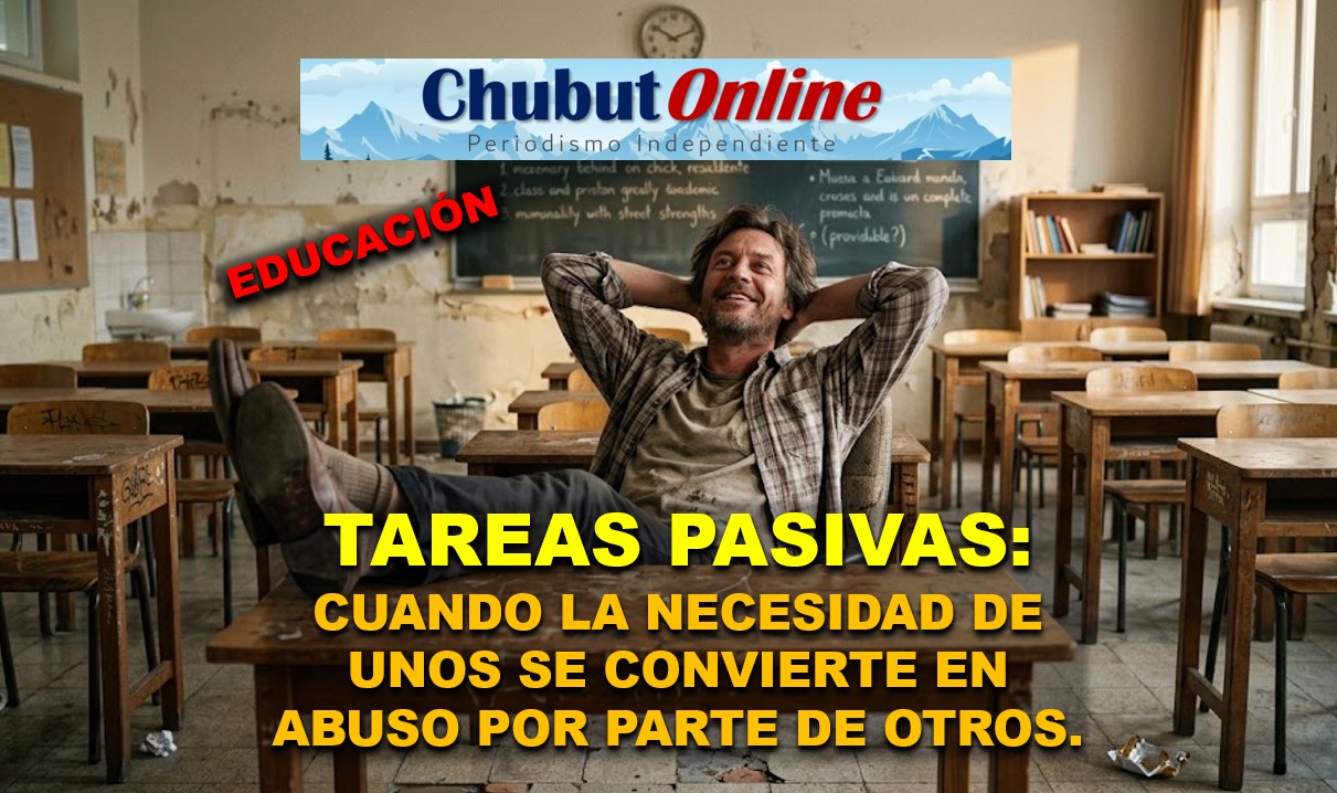 Tareas pasivas en Chubut: el agujero negro del sistema educativo. ¿Necesidad o avivadas?