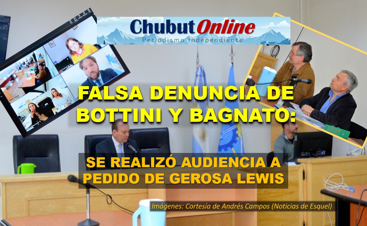 Falsa denuncia de Bottini y Bagnato: Se realizó audiencia a pedido de Gerosa Lewis.