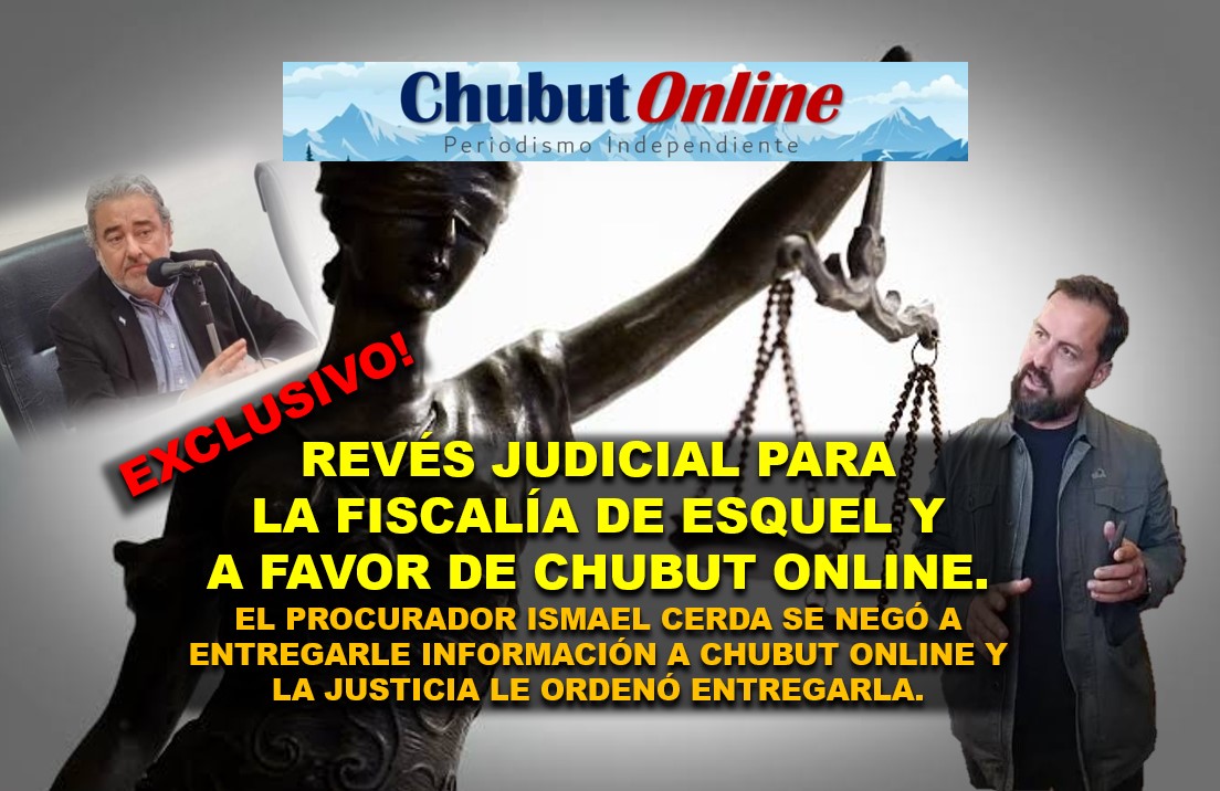 Revés judicial para la Fiscalía de Esquel y a favor de Chubut Online y de la libertad de prensa.